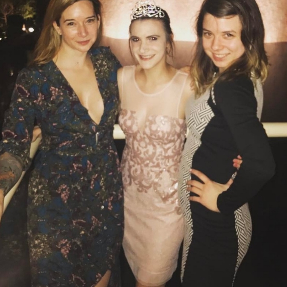 BCBGmaxazria dusty rose cocktail dress